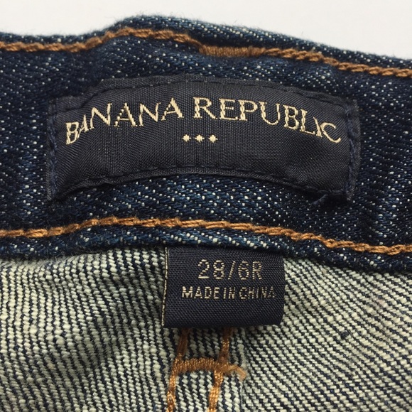 Banana Republic Ladies Dark Blue Denim Jeans - Picture 2 of 7